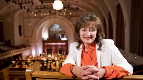 A classical concert conducted by Debbie Wiseman