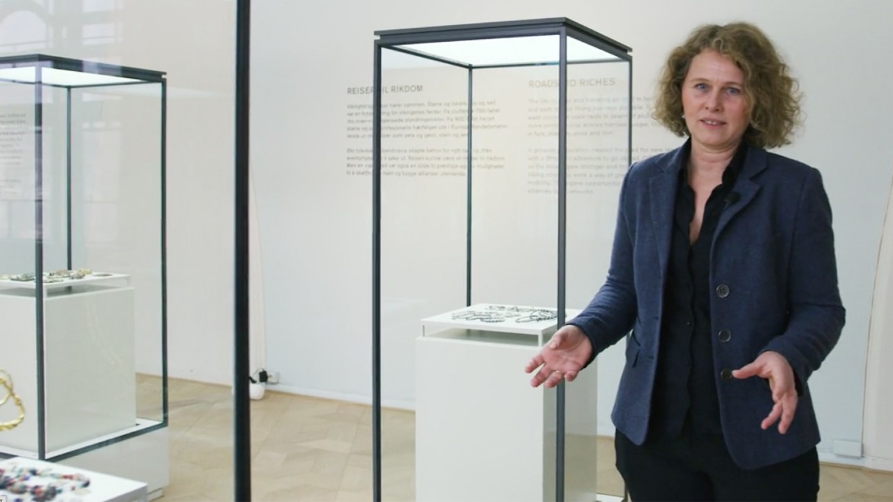 At the Viking Ship Museum with Professor Marianne Vedeler)