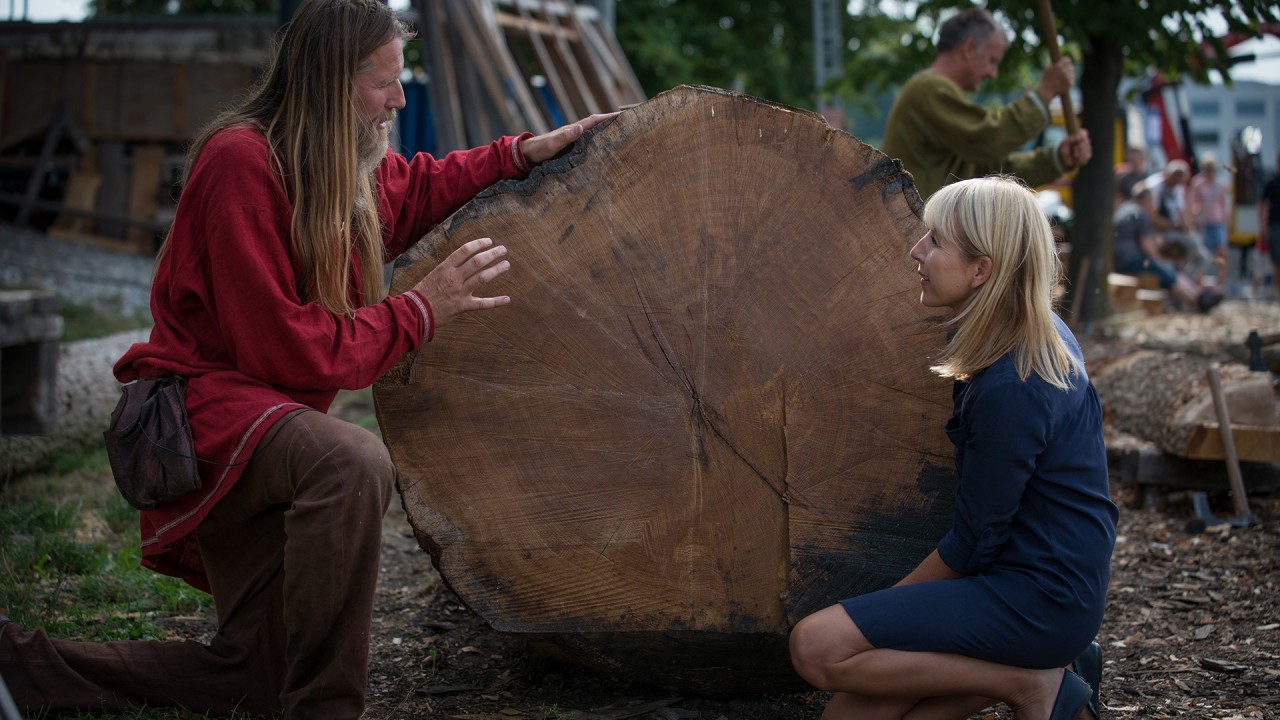 At home on board Viking ships, past and present)
